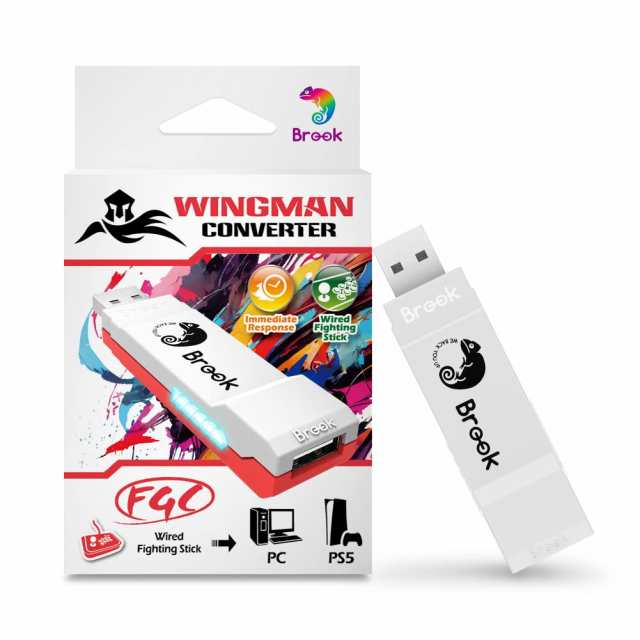 Brook Wingman FGC Fighting Stick Converter ウィングマンFGC ファイティングスティック コンバーター PS5/PS4ゲーム機/PC(X-Input)/Mac