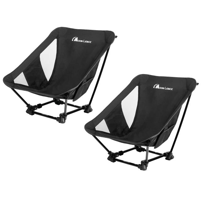 MOON LENCE アウトドア チェア ローチェア キャンプ 椅子 グランドチェア 軽量 折りたたみ コンパクト ハ イキング お釣り 焚き火 登山 耐