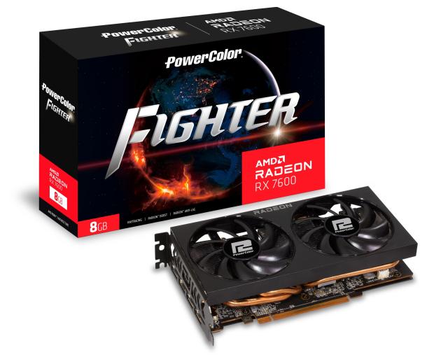 PowerColor AMD Radeon RX 7600搭載グラフィックカード Fighterシリーズ・2スロットデュアルファンモデル RX7600 8G-F の通販は