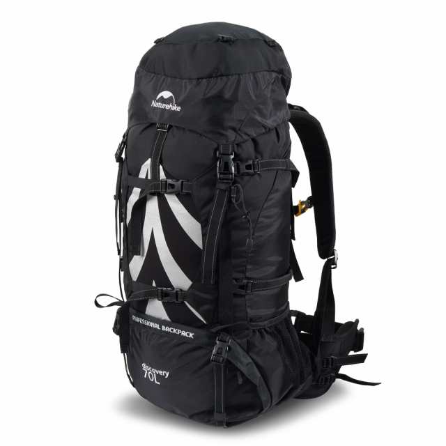 Naturehike 公式ショップ 大容量バックパック 70L+5L ザック 登山 リュック 背面長調整可能 男女兼用 多機能 レインカバー 救援笛付き の通販は