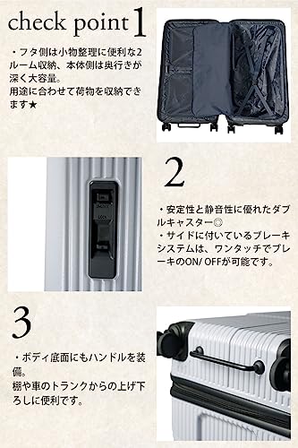 イノベーター スーツケース グッドサイズ 多機能モデル INV80 付