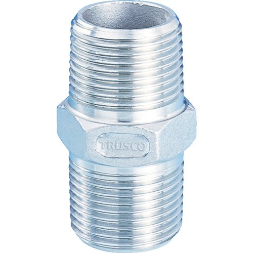TRUSCO(トラスコ) ねじ込み管継手 SUS 六角ニップル 8A TSTN8A × 50個 【ケース販売】