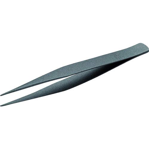 TRUSCO(トラスコ) ステンレス製ピンセット フッ素コートタイプ 125mm 直爪 TSP-42 × 10本 【ケース販売】