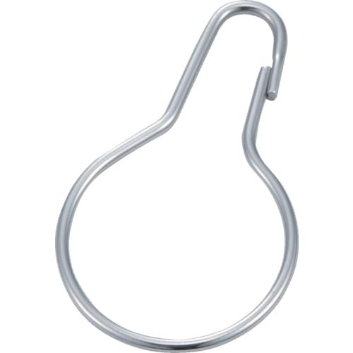TRUSCO(トラスコ) カーテンフック ステンレス製 #15 6個入 TCH-15 × 20袋 【ケース販売】