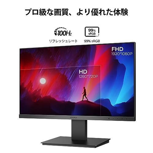 KOORUI モニター 21.5インチ ゲーミングモニター FHD 1080P/フル