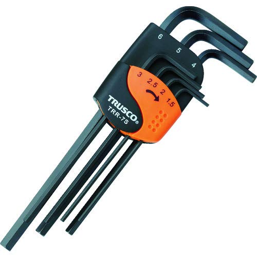 TRUSCO(トラスコ) 六角棒レンチセット 標準タイプ 7本組 TRR-7S × 10S 【ケース販売】