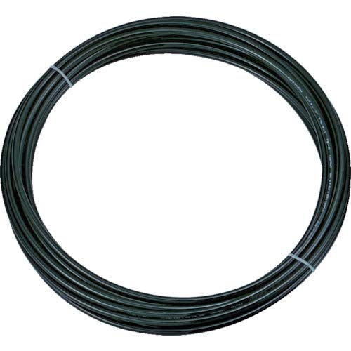 TRUSCO(トラスコ) ポリウレタンチューブ 6X4.0mm 10M巻 ブラック TEN610 × 10巻 【ケース販売】