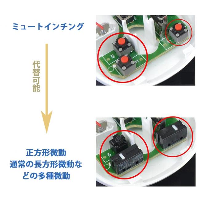 マイクロスイッチ ボタン FAUCETWO DAOボタン OMRONスイッチ FAUCETWO
