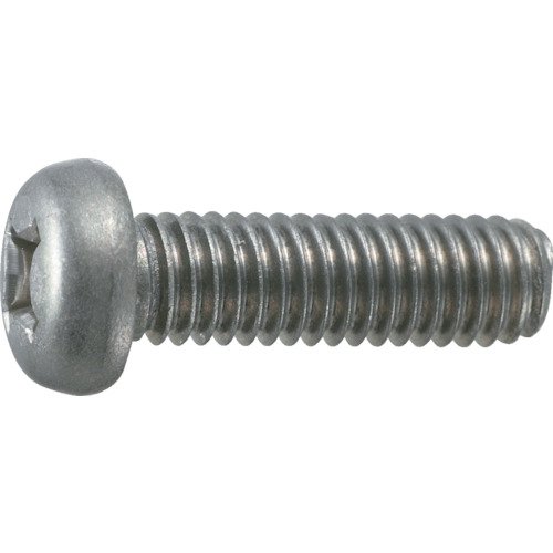 TRUSCO(トラスコ) ナベ頭小ネジ チタン 全ネジ M6×15 5本入 TB91-0615 × 10PK【ケース販売】