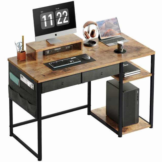 YeTom 机 pcデスク ?子 desk ゲームデスク 幅120cm×奥行55cm