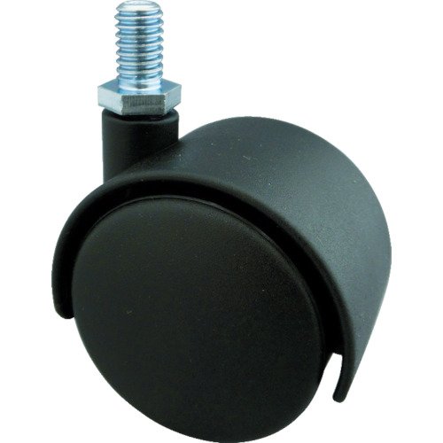 TRUSCO(トラスコ) ねじ込み双輪キャスター ナイロン車輪 自在 Φ40 M10 TDG40M1