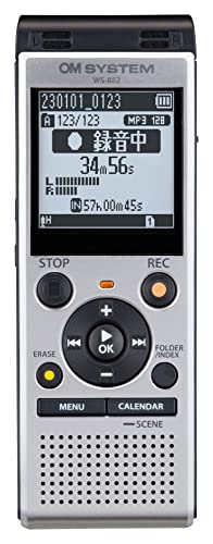 OM SYSTEM/オリンパス オリンパス OM SYSTEM WS-882 SLV 語学学習/講義録音/会議録音/議事録/リニアPCM録音/外部メモリ対応 シルバーの通販は
