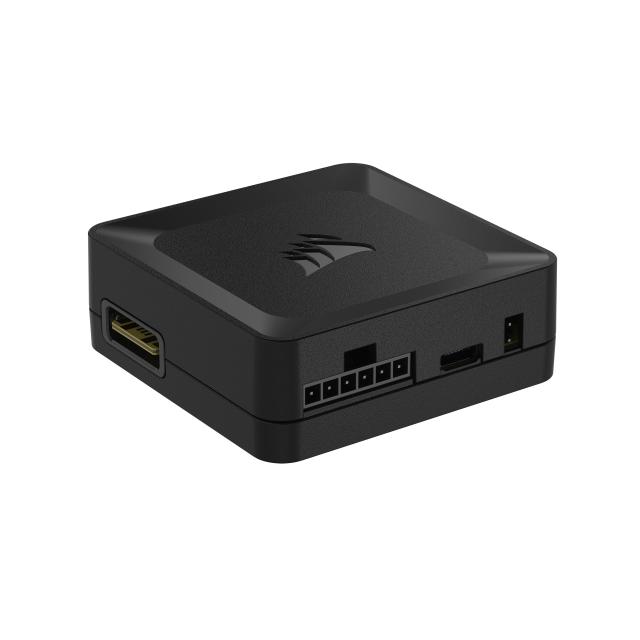 CORSAIR iCUE LINK システムハブ CORSAIR iCUE LINK デバイスを14 個まで接続可能 配線を簡単に 革新的なシングルケーブルデザイン デバ
