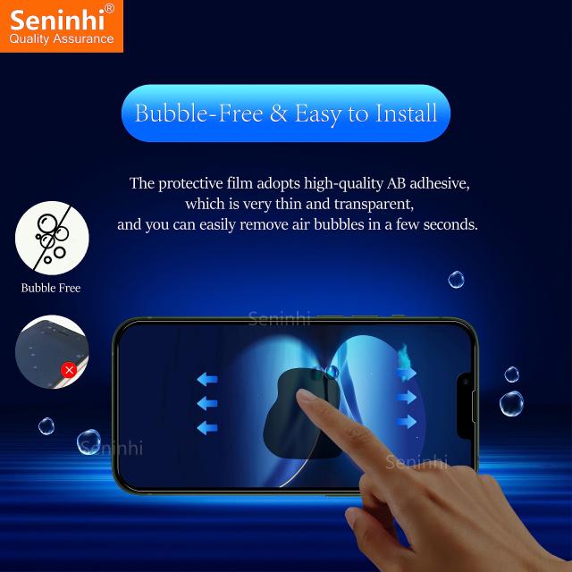 その他家電 seninhi 3+3Pack for iphone 14 (6.1inch) Screen Protector 3Pack + Camera Lens Protector 3Pack, Tempered Glass Screen Protector