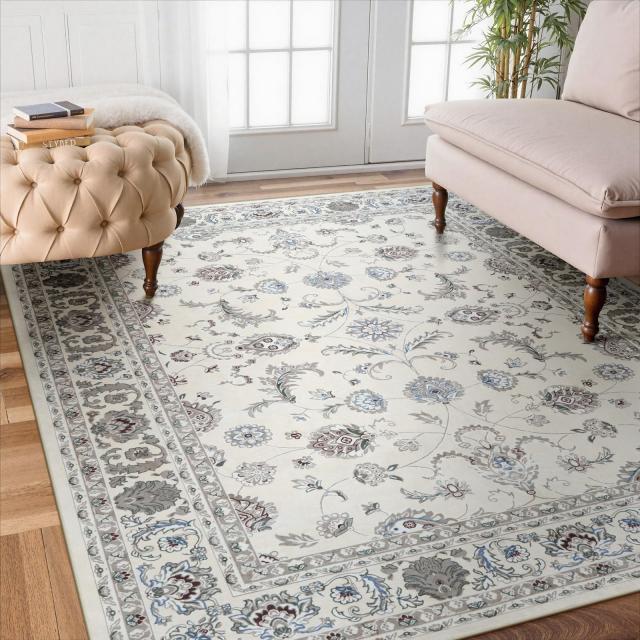 HAOCOO カーペット 2畳 185х185cm 正方形 ラグ 洗える オールシーズン適用 ペルシャ風 じゅうたん 滑り止め 低反発 防音 | HAOCOO カーペット 2畳 185х185cm 正方形 ラグ 洗える