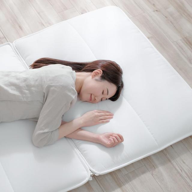 アイリスオーヤマ 【ZIP!で紹介されました】洗濯 機でまるごと洗える 敷き布団 シングル 清潔で快適な睡眠を実現 3分割できて個別に洗える