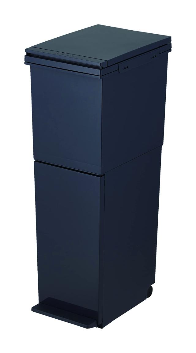 アスベル シリコーン 分別ダストボックスパッキン付ペダル2段スリム38L ホワイト フタEC分別ダストボックス パッキン付ペダル2段スリム（38L