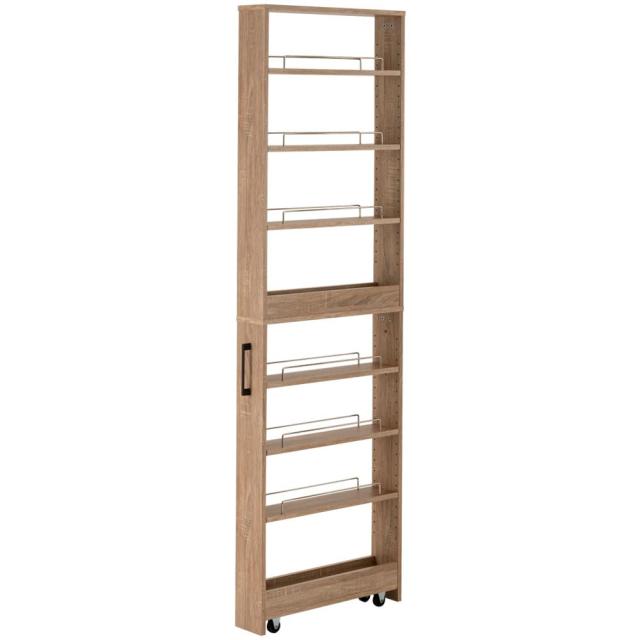 アイリスプラザ(IRIS PLAZA) 隙間収納ハイタイプ ライトナチュラル 幅12cm FRM-011-IRの通販は