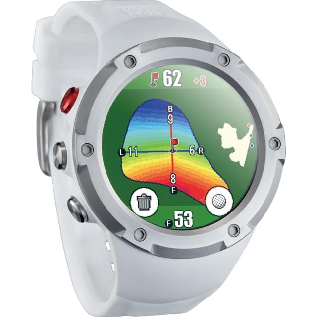 Shot Navi(ショットナビ) Evolve PRO Touch ホワイト 1.4インチ大画面カラー液晶 タッチパネル 最新GPSチップ「M10」 自動飛距離計測 高