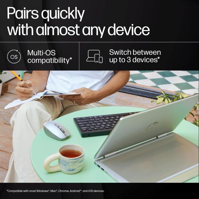 HP ワイヤレスマウス 無線 マウス HP 710 リチャージャブル ワイヤレス 静音 マウス Bluetooth Windows Mac ChromeOS 3台接続対応 USB-C_7