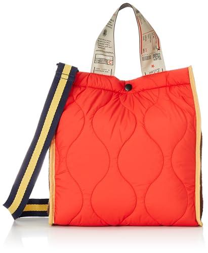 クーコ トートバッグ オリジナル柄テープキルティングxフリーステープトート レディース オレンジ (330)の通販は