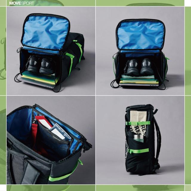 デサント バックパック リュックサック 通学 部活 ビジネス 40L PCポケット 抗菌消臭 再起反射 MOVESPORT BKWH(DMA