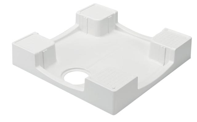 SANEI 洗濯 機パン 排水トラップの掃除可能 耐荷重300kg ホワイト H5412-W-640