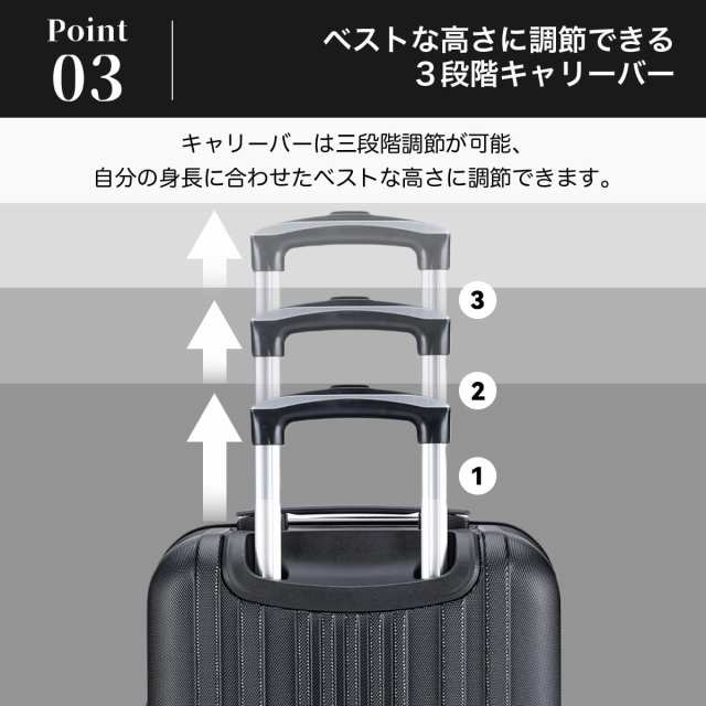 BARGOCH スーツケース 機内持ち込み 軽量 キャリーケース