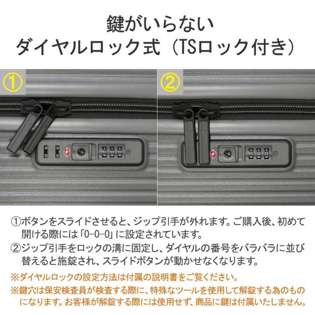 イノベーター スーツケース グッドサイズ スリム 多機能モデル INV70 4.2kg ペールグリーン