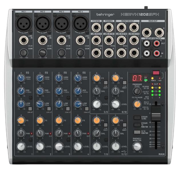ベリンガー Behringer アナログミキサー 12入力 2バスミキサー USBストリーミングオーディオインターフェイス/KLARK TEKNIK製内蔵FXエンの通販は 28,272円