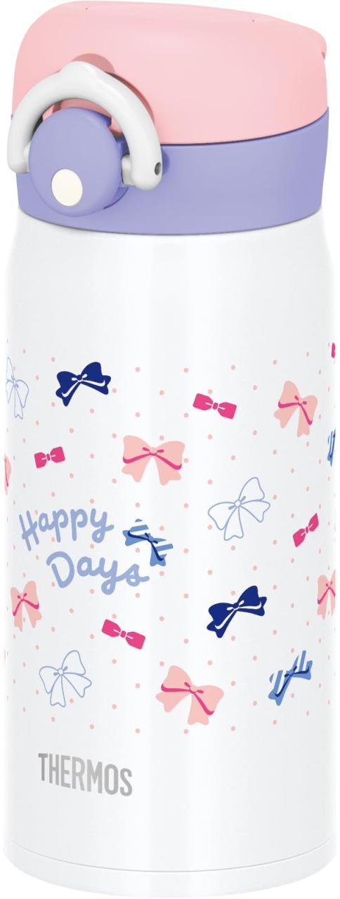 サーモス 水筒 真空断熱ケータイマグ 350ml リボンホワイト JNR-353G
