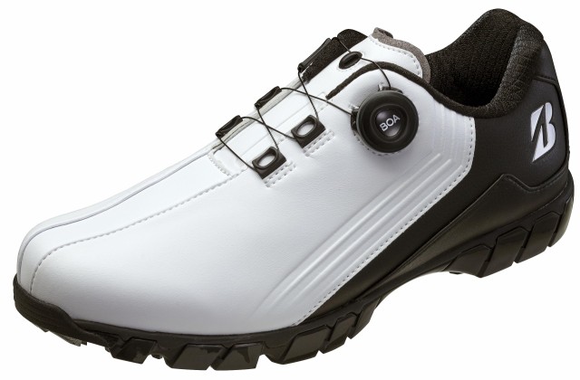BRIDGESTONE GOLF(ブリヂストンゴルフ) ゴルフシューズゼロ・スパイク バイター ワイド SHG380 メンズ ホワイト/ブラック 25.5 cm 4Eの通販は