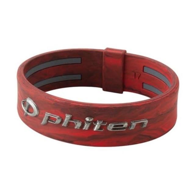 phiten(ファイテン) RAKUWA ブレスレット EXTREME マーブル レッド 内周 17cm【ファイテン先端技術メタックス採用】の通販は