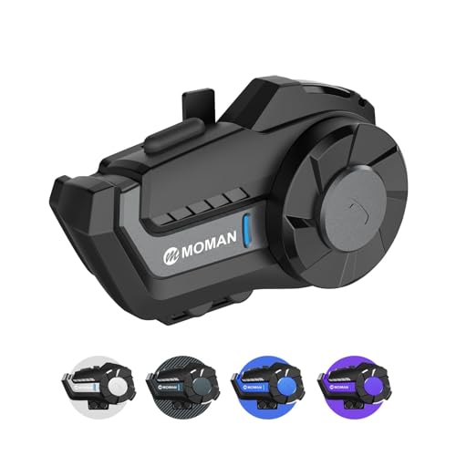 バイク インカム, Moman H2 Pro 1台 ヘッドセット 1000m通信可能 2台