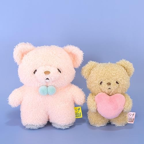 サンレモン ふわふわたっとん はーとくま ベージュ SS 7×6×10cm