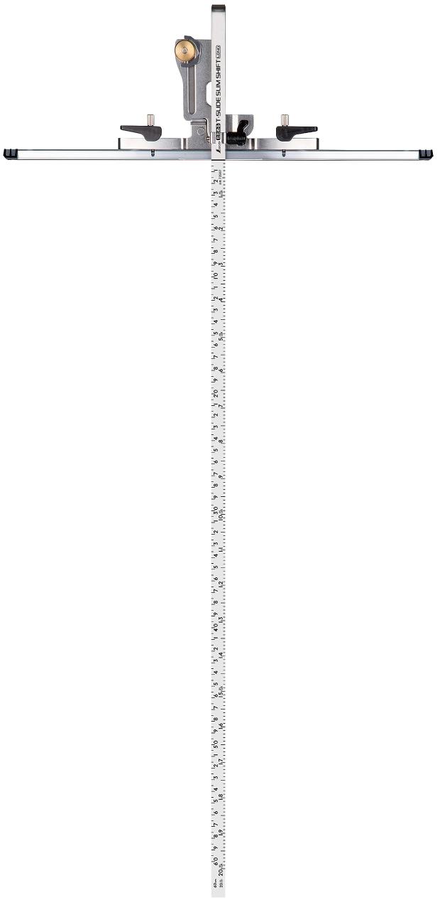 シンワ測定(Shinwa Sokutei) 丸ノコガイド定規 たためるTスライド スリムシフト 60cm ロング突き当て 73597