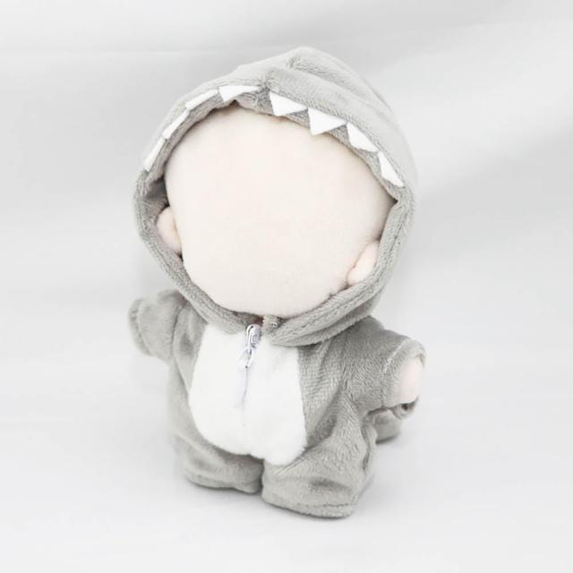 niannyyhouse 10cm ぬいぐるみ 服 恐竜 サメ ジャンプスーツ