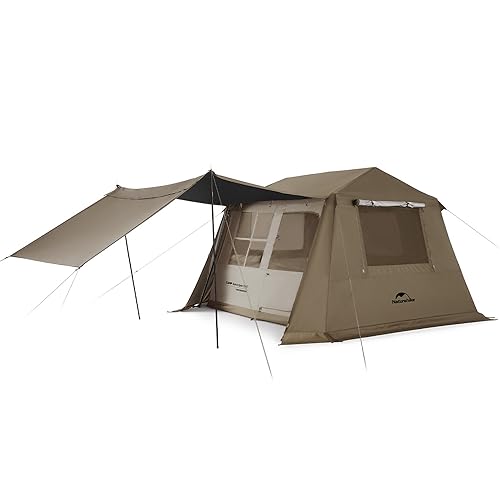 Naturehike 公式 ワンタッチ テント 大型 2〜6人用 ？ロッジ型 UPF50+ 