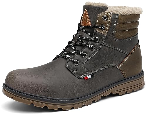 Mishansha ハイカット 裏起毛 防寒 防水 防滑 スノーブーツ 男女兼用 釣り 登山 キャンプ 冬 靴 スノーシューズ (25.5cm,グレー)の通販は 6,107円