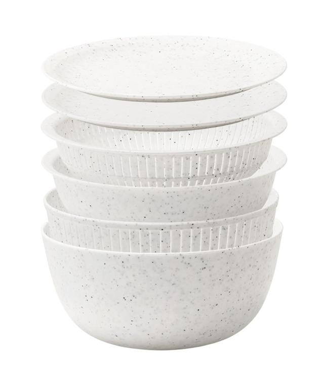 ライクイット (like-it) ざる ボウル 電子レンジ対応 Colander＆Bowl 米とぎにも使える ザルとボール ストーン 6点セット 日本製 水切り