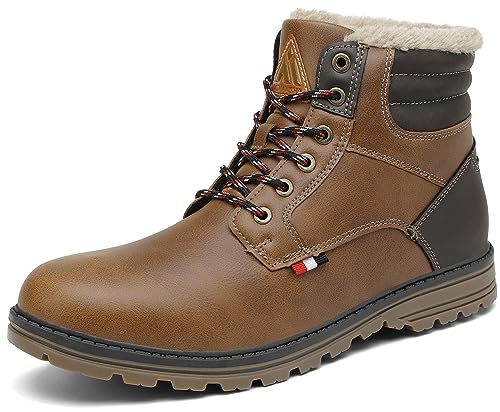 Mishansha ハイカット 裏起毛 防寒 防水 防滑 スノーブーツ 男女兼用 釣り 登山 キャンプ 冬 靴 スノーシューズ (28.5cm,ブラウン)の通販は 6,107円