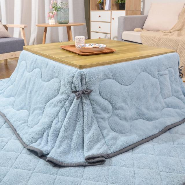 JEMAジェマ 省スペース こたつ布団 こたつ掛け布団 掛け布団単品 薄掛け 長方形 ふわふわ もこもこ ボアフリース素材 約180x180cm（適応の通販は 6,367円