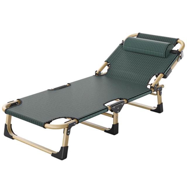 折りたたみベッド 簡易ベッド サマーベット 折り畳み 室内 完成品 組立不要 通気性 持ち運び便利 4段階調整 仮眠 客用 (ストライプ) 折りたたみベッド 簡易ベッド サマーベット 折り畳み 室内 完成品 組立