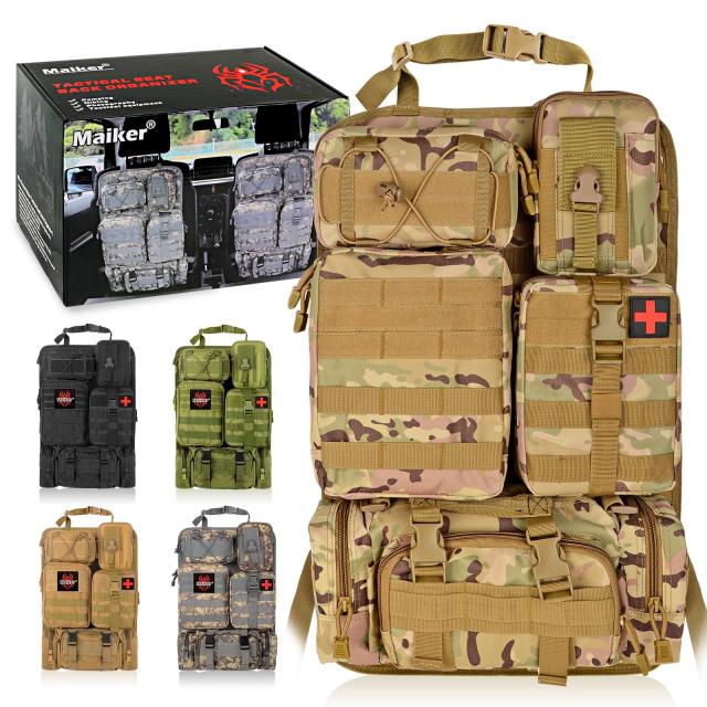 タクティカルカーシートバックオーガナイザー アップグレード Amazon.co.jp: MAIKER タクティカル カーシートバックオーガナイザー