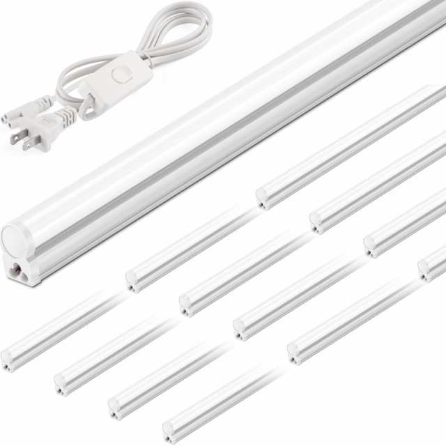 Barrina LED蛍光灯 40形 器具一体型 120cm 6500K 昼光色 2200lm 20W 照明器具 耐高温 led蛍光灯 T5 LED直管蛍光灯 工場作業灯/天井/キ