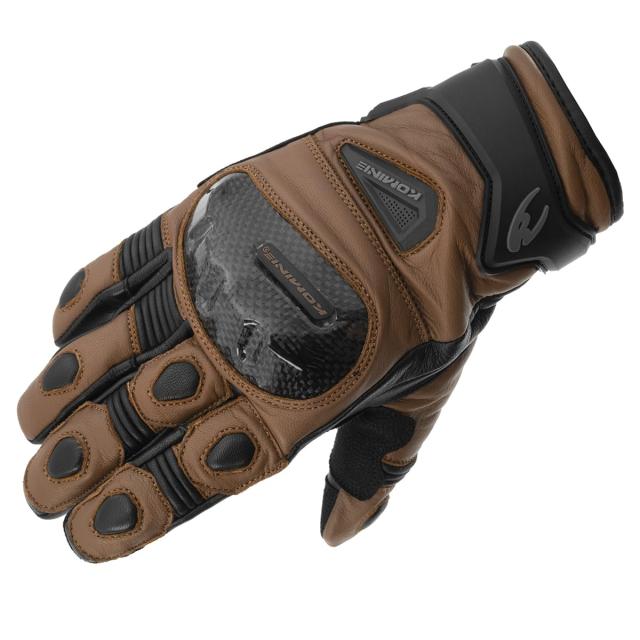 コミネ(KOMINE) バイク用 GK-851 カーボンプロテクトウインターグローブ Brown 2XL