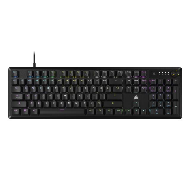 CORSAIR K70 CORE リニア RGB 赤軸ゲーミングキーボード キーキャップ交換可能 日本語配列 ブラック CH-910971E-JP 13,074円