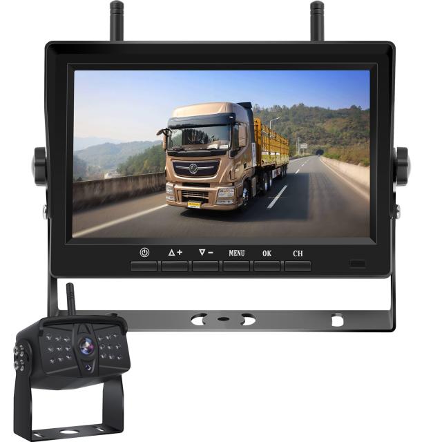 Tonowu 録画機能付き ワイヤレスバックカメラモニターセット 24vバックカメラ 7インチバックモニター トラック用バックカメラ IPS液晶 画