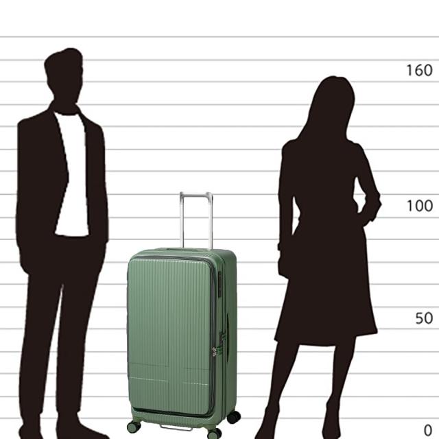 イノベーター スーツケース ドアオープン【92L】 5.2kg メローピンク