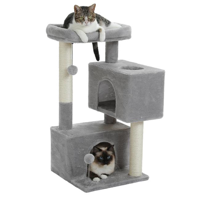 PAWZ Road キャットタワー 低い 低め ミニ スリム 大型猫用 猫タワー